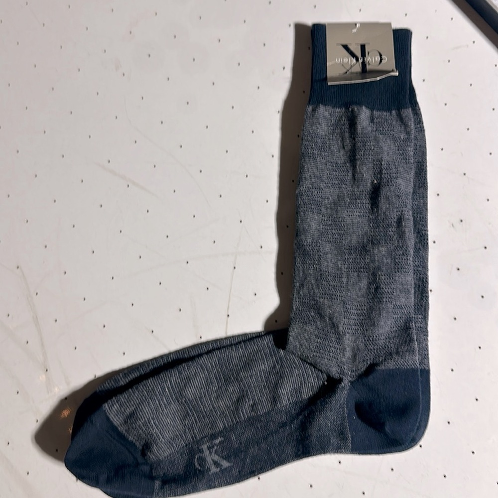Calvin klein navy blue dress socks